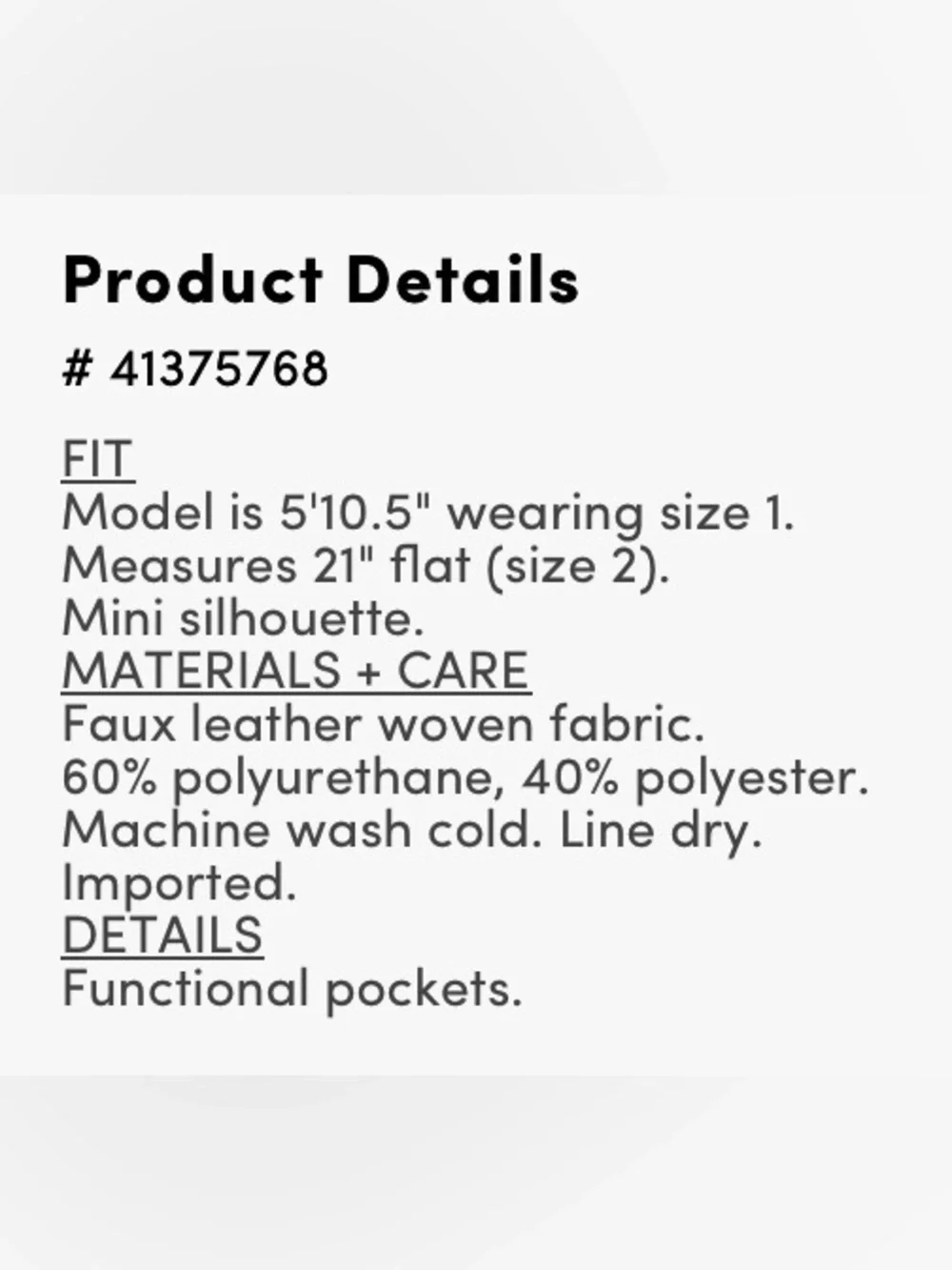 Torrid Faux Leather Mini Skirt - Brown - Size 12 - NWT!